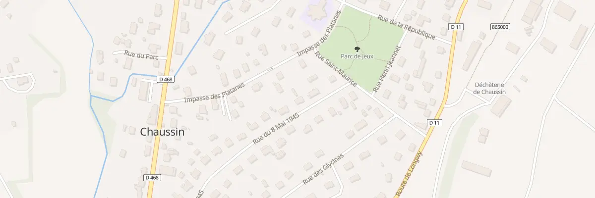 Plan du 21 Rue du 8 Mai 1945 à Chaussin