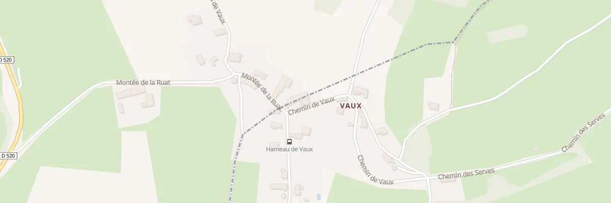 Plan du 45 Che de Vaux à Montrevel