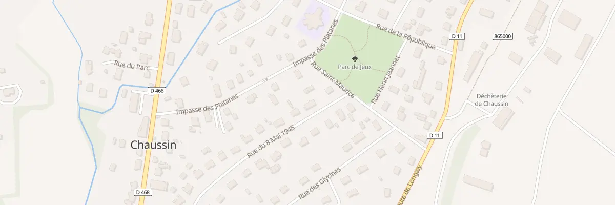 Plan du 23 Rue du 8 Mai 1945 à Chaussin