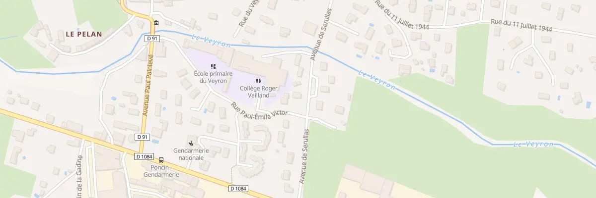 Plan du 200 Rue Paul-emile Victor à Poncin