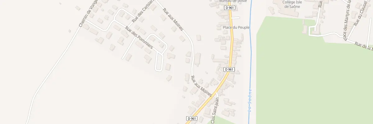 Plan du 11 Rue aux Moines à Pontailler-sur-Saône
