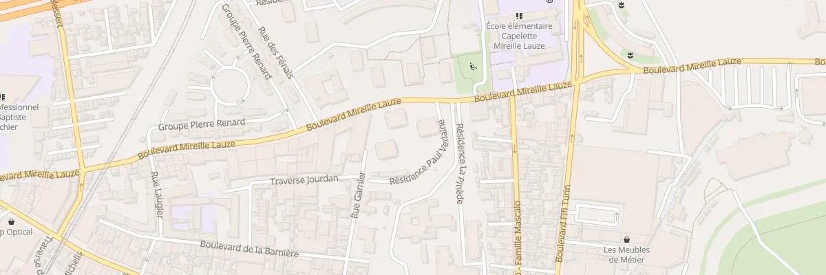 Plan du 102 Bd Mireille Lauze à Marseille 10e Arrondissement