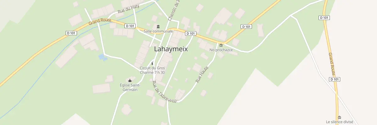 Plan du 6 Rue Haute à Lahaymeix