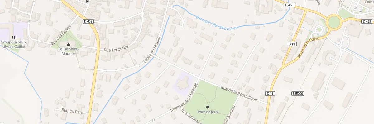 Plan du 4 Rue de la République à Chaussin