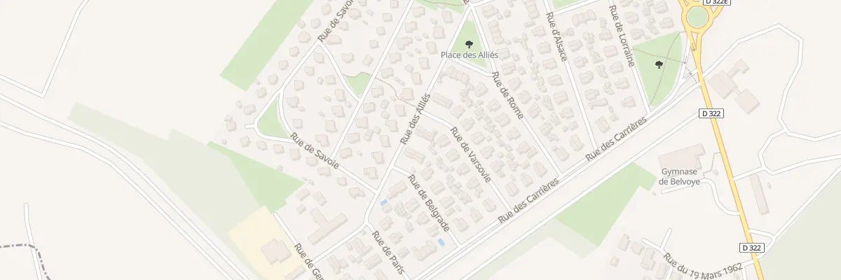 Plan du 7 Rue des Alliés à Damparis