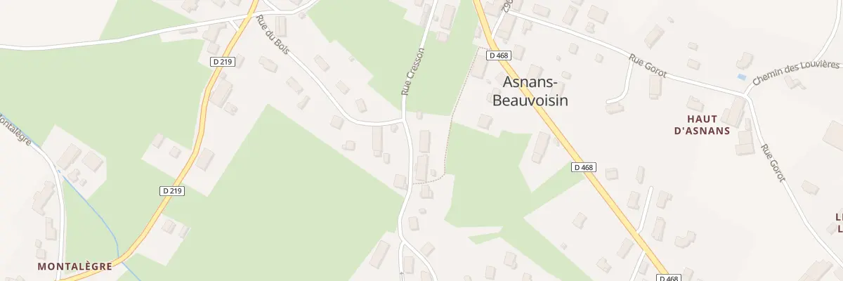 Plan du 6 Rue Cresson à Asnans-Beauvoisin