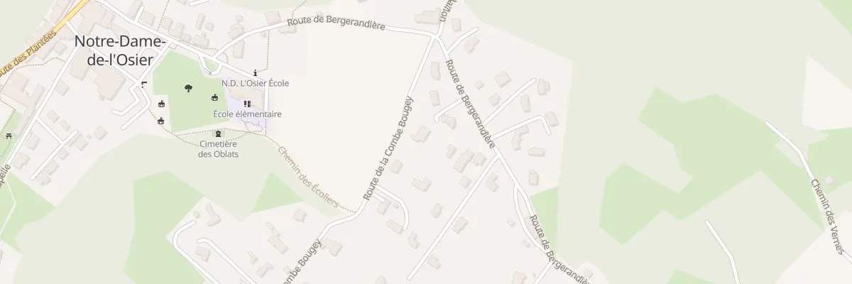 Plan du 109 Rte de la Combe Bougey à Notre-Dame-de-l’Osier