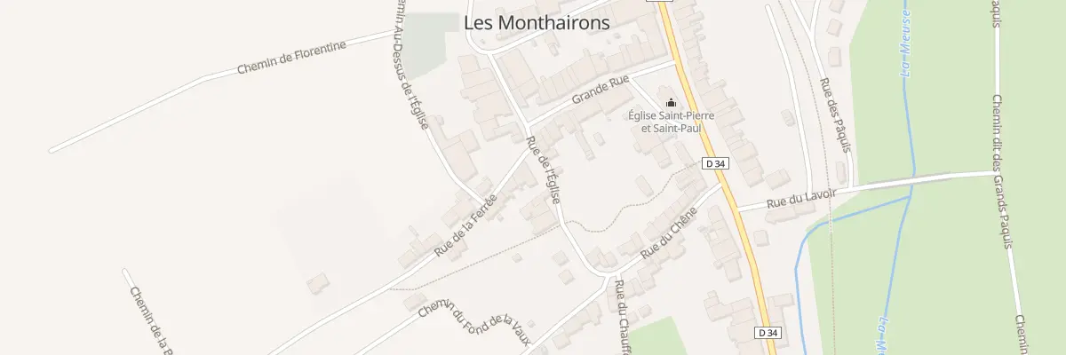 Plan du 3 Rue de la Ferree aux Monthairons