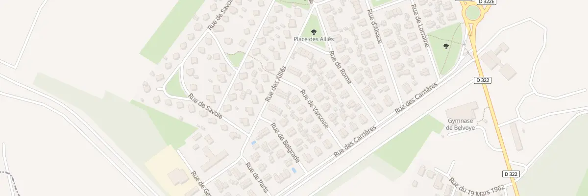 Plan du 15 Rue de Varsovie à Damparis