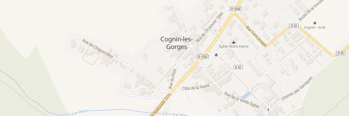 Plan du 56 Rue du Pont à Cognin-les-Gorges