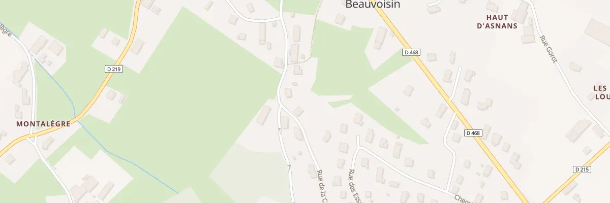 Plan du 2 Rue de la Cafetière à Asnans-Beauvoisin