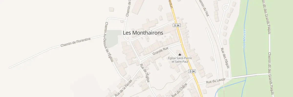Plan du 24 Gr Grande Rue aux Monthairons