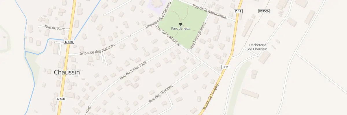 Plan du 24 Rue du 8 Mai 1945 à Chaussin