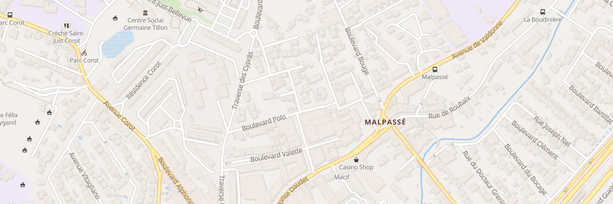 Plan du 32 Bd de la Cooperation à Marseille 13e Arrondissement