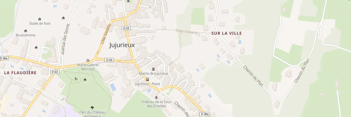 Plan du 95 Rue Jules Ferry à Jujurieux
