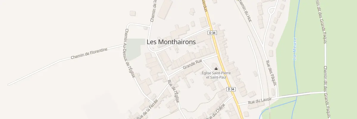 Plan du 22 Gr Grande Rue aux Monthairons