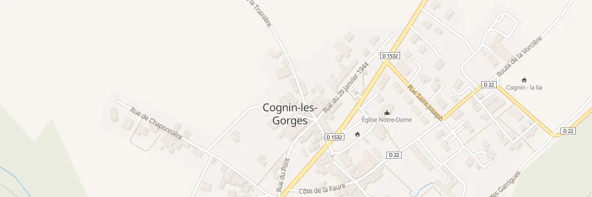 Plan du 91 Rue de la Trainière à Cognin-les-Gorges