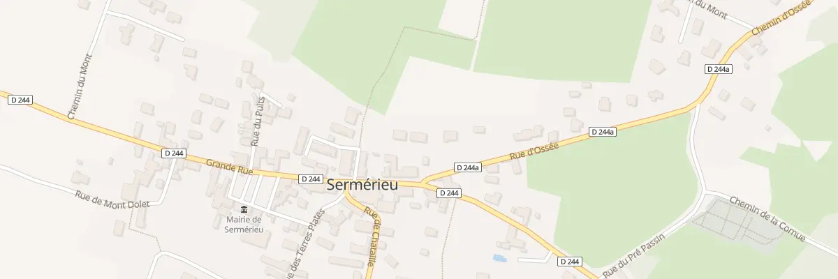Plan du 2 Rue d’Ossée à Sermérieu