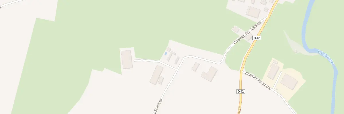 Plan du 290 Che des Sellieres à Simandre-sur-Suran