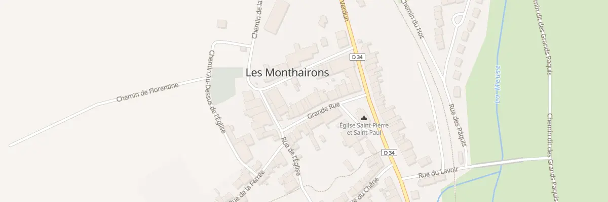Plan du 20 Gr Grande Rue aux Monthairons