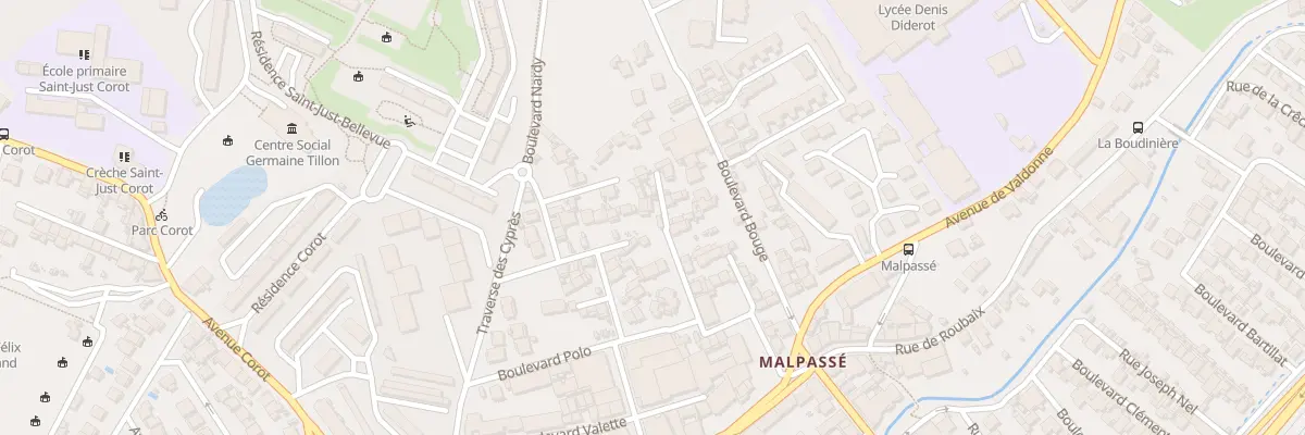 Plan du 1 Bd Jacquet à Marseille 13e Arrondissement