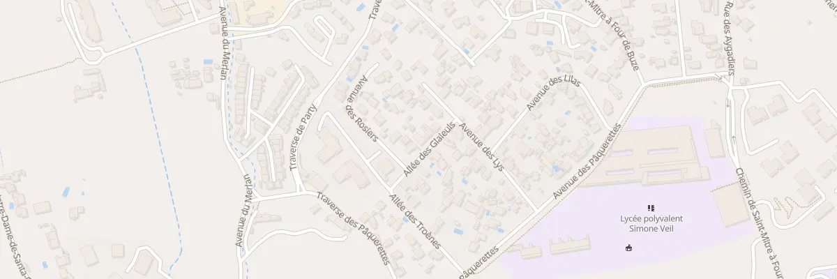 Plan du 13 Av des Glaieuls à Marseille 14e Arrondissement