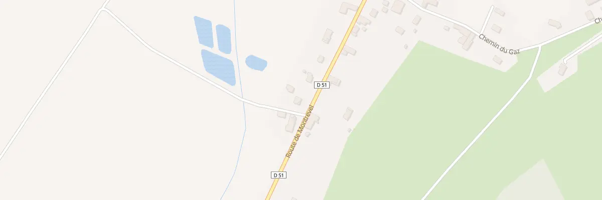 Plan du 88 Rte de Montrevel à Doissin