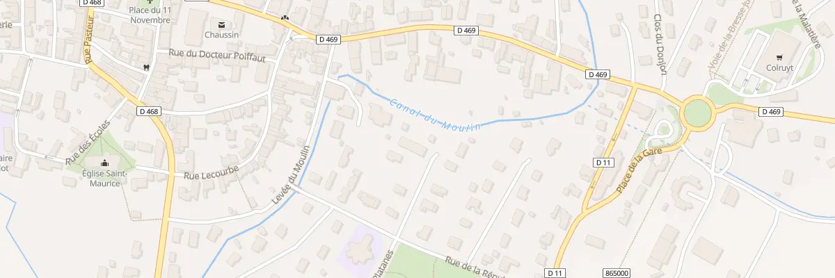 Plan du 25 Imp des Platanes à Chaussin