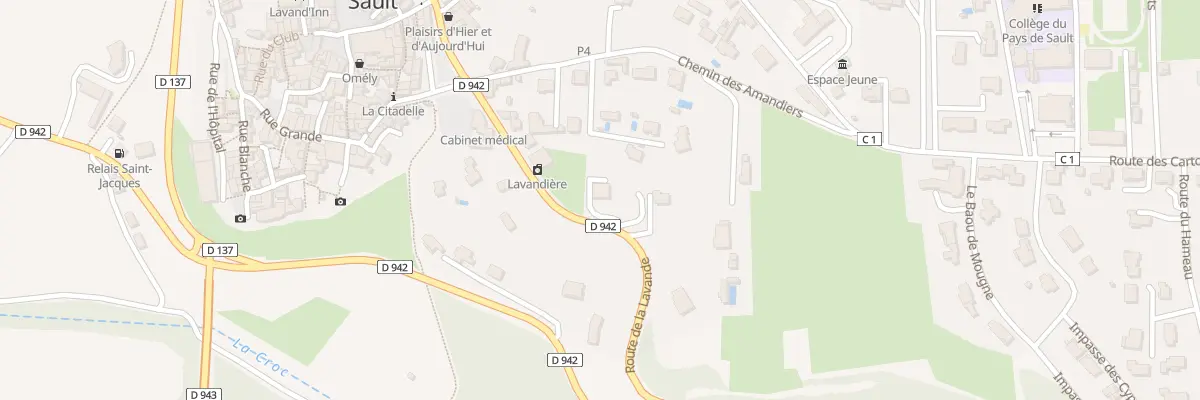 Plan du 15 Rte de la Lavande à Sault
