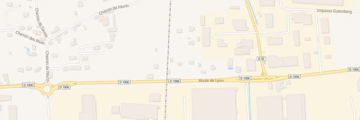Plan du 74 Rte de Lyon à Rochetoirin