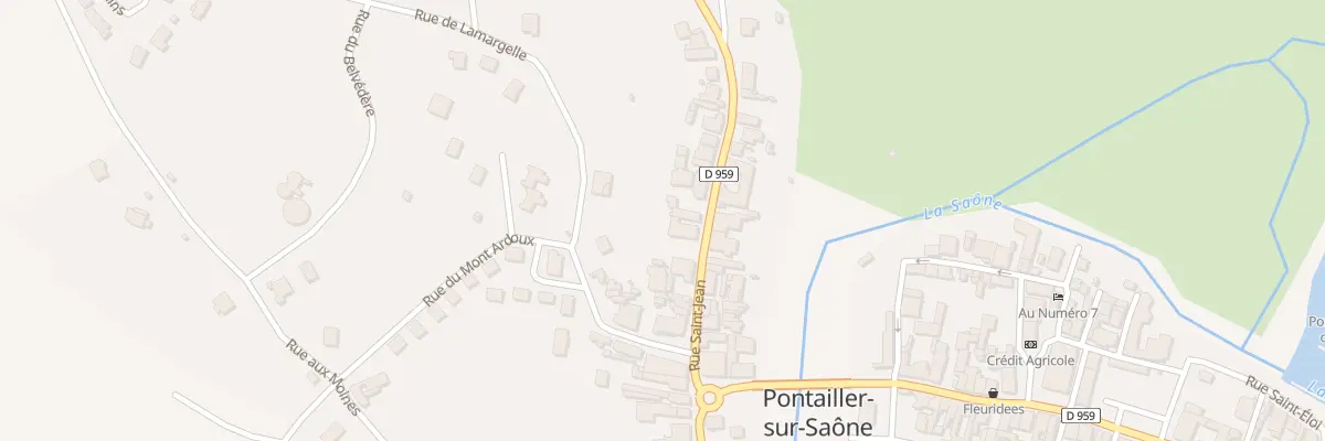 Plan du 22 Rue Saint-jean à Pontailler-sur-Saône