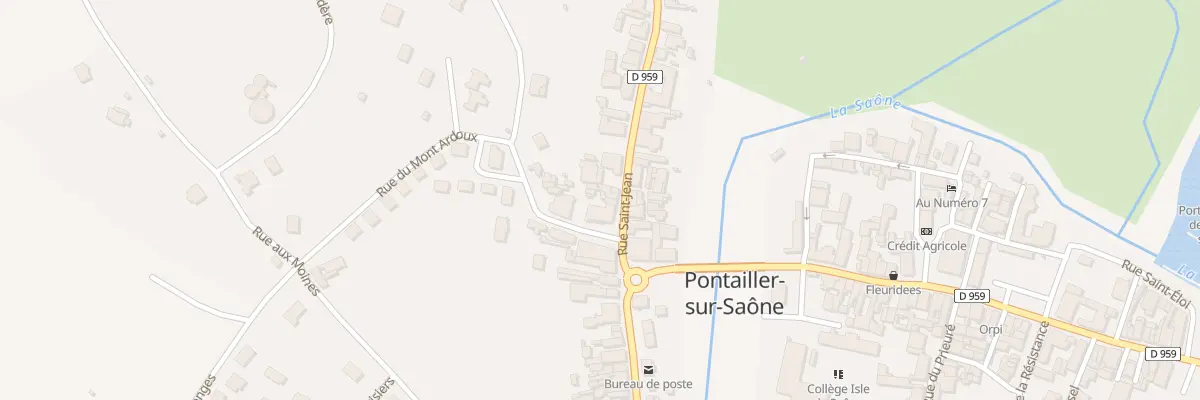 Plan du 34 Rue Saint-jean à Pontailler-sur-Saône