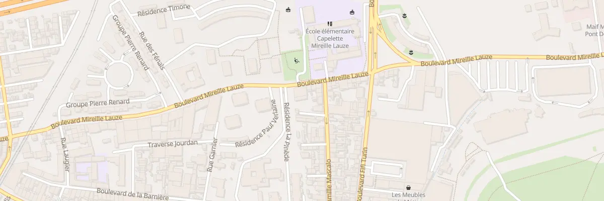 Plan du 122 Bd Mireille Lauze à Marseille 10e Arrondissement
