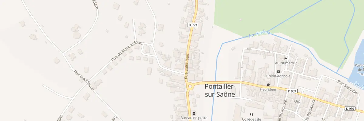 Plan du 30B Rue Saint-jean à Pontailler-sur-Saône