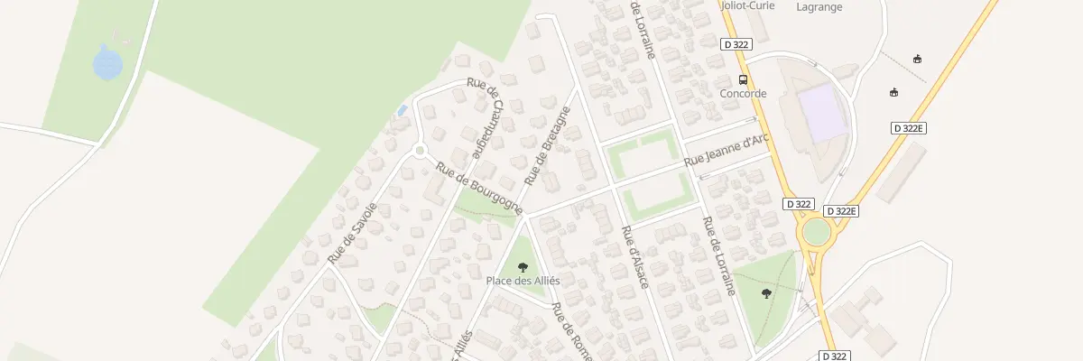 Plan du 1 Rue Jeanne d’Arc à Damparis