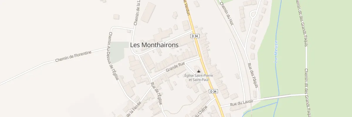 Plan du 14 Gr Grande Rue aux Monthairons