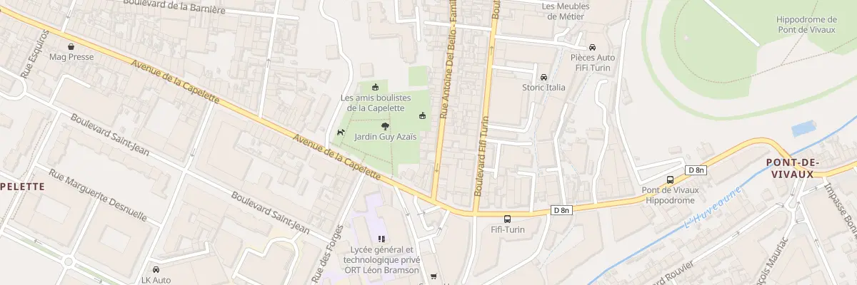 Plan du 13 Rue antoine del bello à Marseille 10e Arrondissement