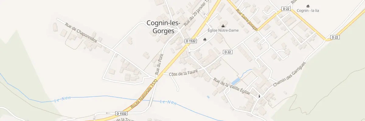 Plan du 28 Pl de la Fontaine à Cognin-les-Gorges