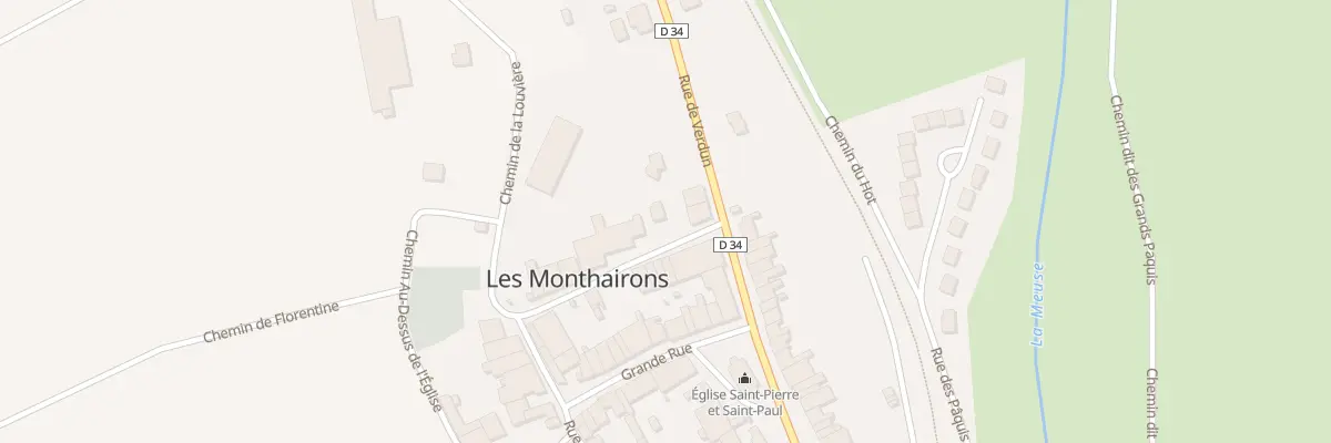 Plan du 6 Rue du Mouty aux Monthairons