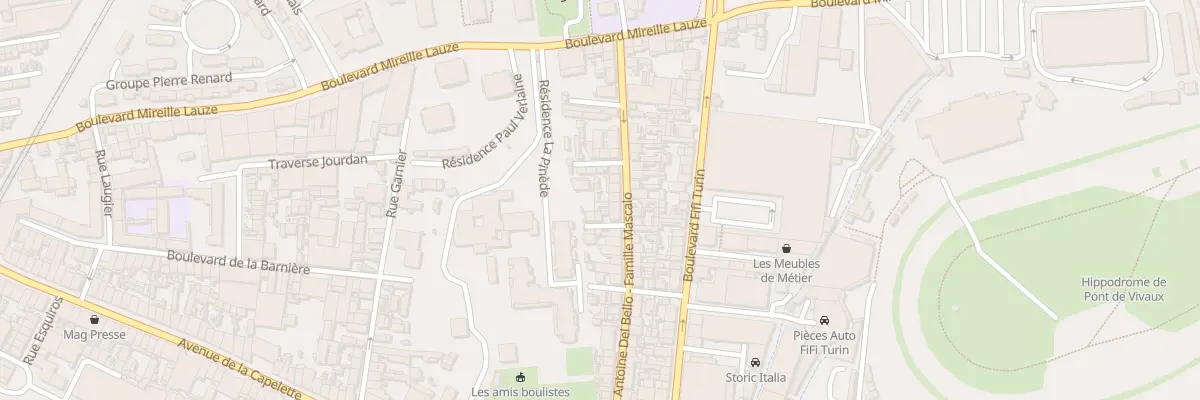 Plan du 75 Rue antoine del bello à Marseille 10e Arrondissement