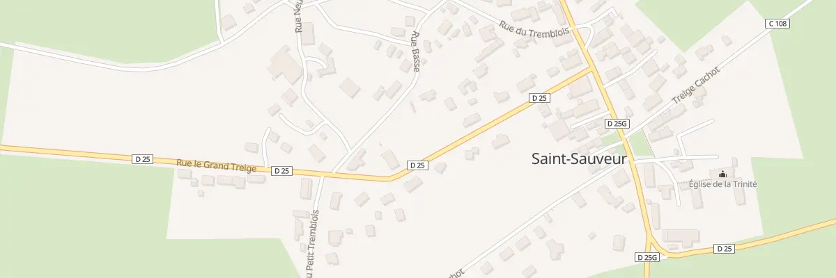 Plan du 9010 Le Grand Treige à Saint-Sauveur