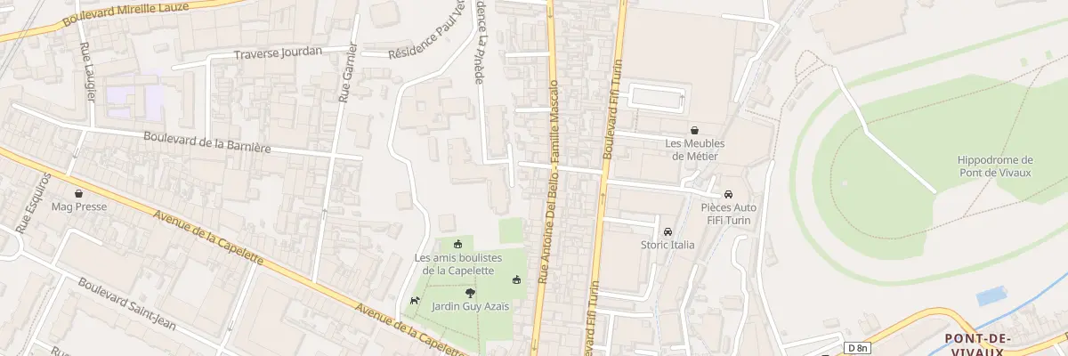 Plan du 57 Rue antoine del bello à Marseille 10e Arrondissement