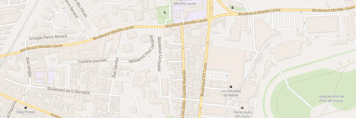 Plan du 83 Rue antoine del bello à Marseille 10e Arrondissement