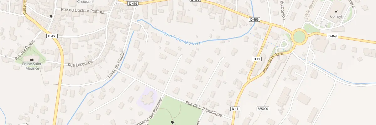 Plan du 22 Imp des Platanes à Chaussin