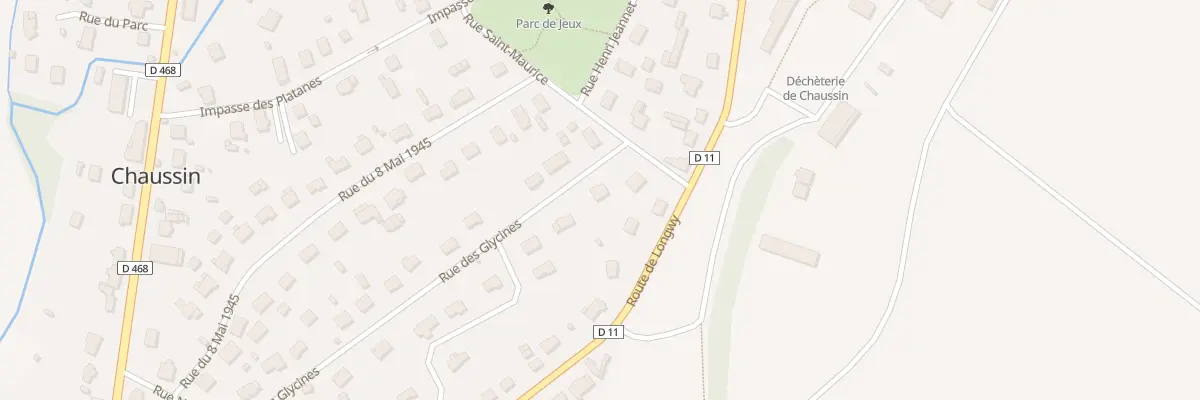 Plan du 10 Rue des Glycines à Chaussin
