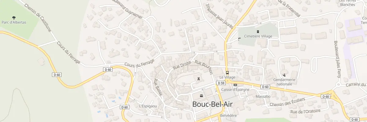 Plan du 6 Rue Droite à Bouc-Bel-Air