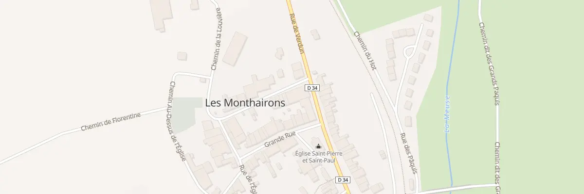 Plan du 7 Rue de Verdun aux Monthairons