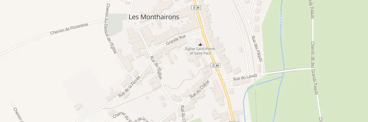 Plan du 3 Rue du Monument aux Monthairons