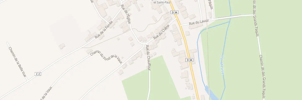 Plan du 21 Rue du Chene aux Monthairons