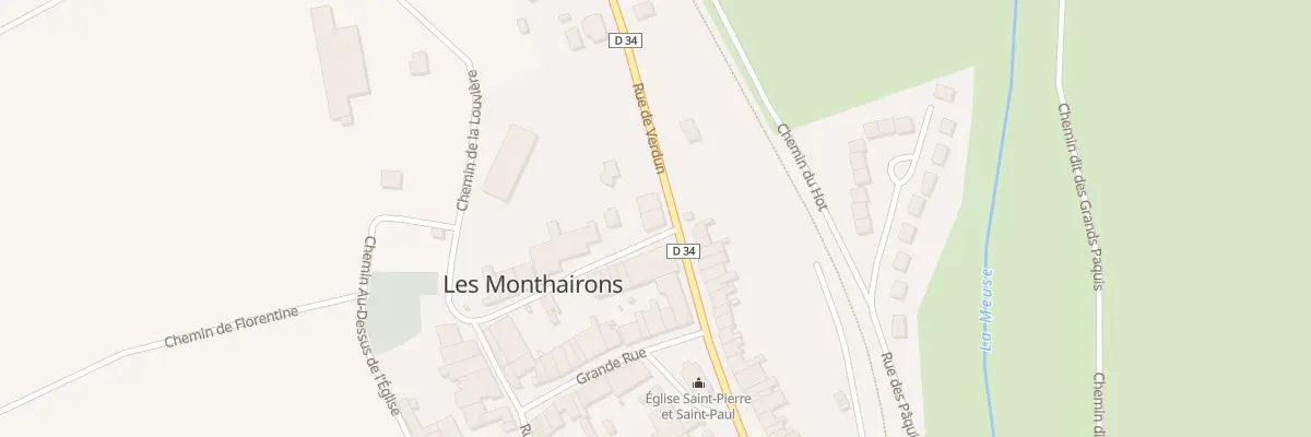 Plan du 9 Rue de Verdun aux Monthairons